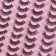 30 Pairs Of Thick Natural DD Chemical Fiber Russian Curly False Eyelashes