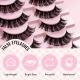 3D Multi-layer Female Curling False Eyelashes