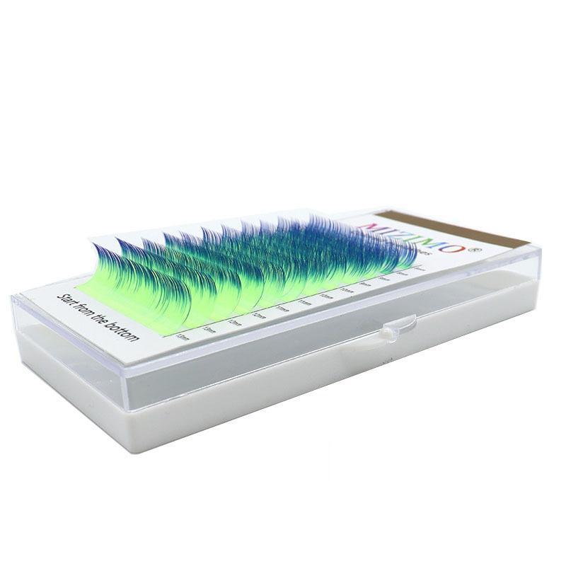 Single Colored Eyelashes Two-tone Gradient 007 Purple