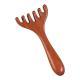 Gold Sandalwood Head Massage Comb Meridian Brush