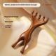 Gold Sandalwood Head Massage Comb Meridian Brush