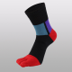 Sports mid-tube five-finger socks-red-cotton-1 pair - Option1
