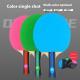 Colorful Pure Wood Single Racket Cover Professional High Elastic Long Handle Horizontal