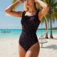 Womens Striped Colorblock Bikini For Vacation