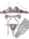 Embroidery Push Up Sexy Stockings White Lace See-through