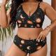 Swimsuit Womens Split Printed Large Size