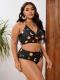 Swimsuit Womens Split Printed Large Size