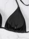 European And American Bikini Split Solid Color
