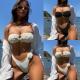 Pure Desire Style Cross-border New Arrival Swimsuit 3D Three-dimensional Flowers