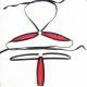 Womens Pajamas See-through Three-point Bikini Suit