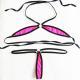 Womens Pajamas See-through Three-point Bikini Suit