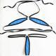 Womens Pajamas See-through Three-point Bikini Suit
