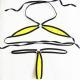Womens Pajamas See-through Three-point Bikini Suit