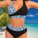 Sexy Split Bikini Lace Up Cross Swimsuit