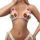 Hand Crocheting Womens Clothing Sexy Cutout Flower Banded Bikini