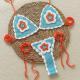 Handmade Knitted Crocheted Color Halter Lace-up Banded Bikini Two-piece Swimsuit