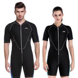 Neoprene Wetsuits Mens And Womens Swimming WetSuits One-Piece Thicken Swimsuit Short Sleeve Deep Diving Surfing Wetsuits
