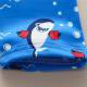 New Boys Short-sleeved Blue Shark One-piece Romper