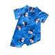 New Boys Short-sleeved Blue Shark One-piece Romper