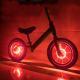 Childrens Balance Bike Flower Drum Bicycle Wind Fire Roller Skating Light USB