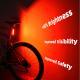 Bicycle Tail Light Cushion Seat Rod Double Bracket Night Bike Tail Light
