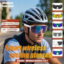 Outdoor Sports Cycling Bluetooth Glasses Music Audio Windproof Smart Goggles