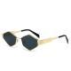 Cool Square Fashion Polygon Rhombus Metal Sunglasses