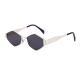 Cool Square Fashion Polygon Rhombus Metal Sunglasses
