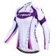 Spring and autumn womens long-sleeved cycling jersey suit