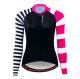 Bicycle jersey absorbs sweat and dries quickly