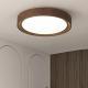 Walnut Colored Japanese Style Log Tone Ceiling Light For Hallway Or Room