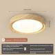 Walnut Colored Japanese Style Log Tone Ceiling Light For Hallway Or Room