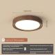 Walnut Colored Japanese Style Log Tone Ceiling Light For Hallway Or Room
