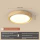 Walnut Colored Japanese Style Log Tone Ceiling Light For Hallway Or Room