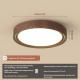 Walnut Colored Japanese Style Log Tone Ceiling Light For Hallway Or Room