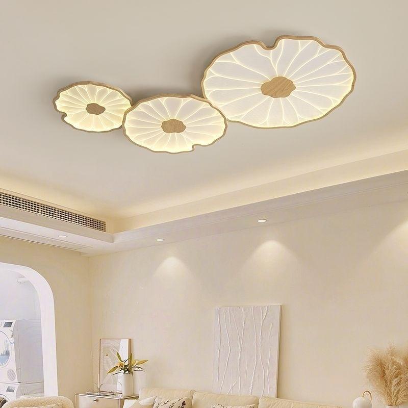 Lotus-leaf Ceiling Light A Minimalist Modern Luminaire For Lobbies And Halls