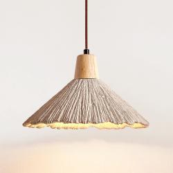 Concrete Wrinkled Wooden Pendant Light For The Home