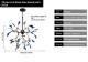 Nordic Firefly Onyx Modern Minimalist Creative Chandelier
