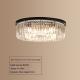 Sleek Nordic Crystal Ceiling Light For Bedrooms And Dining Rooms