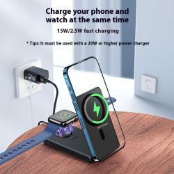 Compact And Portable Ultra-thin Wireless Watch Two-in-one Magnetic Power Bank
