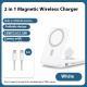 Compact And Portable Ultra-thin Wireless Watch Two-in-one Magnetic Power Bank