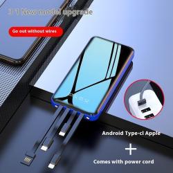 Mini With Cable Power Bank 20000 MA Fast Charge Large Capacity