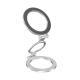 Dual-head Magnetic Ring Holder With Foldable Strong-magnetic Back Mount For Phones