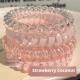 Telephone cord hair ring-Strawberry series-4 pieces pack-bag - Option1