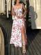 Summer New Womens Floral Print Long Dress