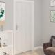   Self-adhesive Door Films, 2 Pieces, White PVC