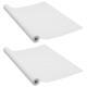   Self-adhesive Door Films, 2 Pieces, White PVC