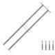   Adjustable Window Grille with 2 Crossbars 500-650 mm