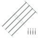   Adjustable Window Grille with 2 Crossbars 500-650 mm