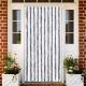   Insect Screen Curtain and Light Brown Chenille   Insect Screen Curtain and
